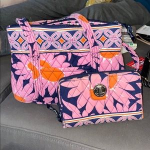 Vera Bradley purse and wallet set